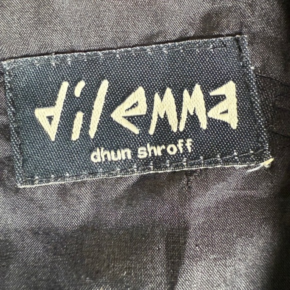 Dilemma Art Silk Kimono Jacket Klimt Inspired‎ Print Abstract Orange Black Rare - Picture 3 of 8